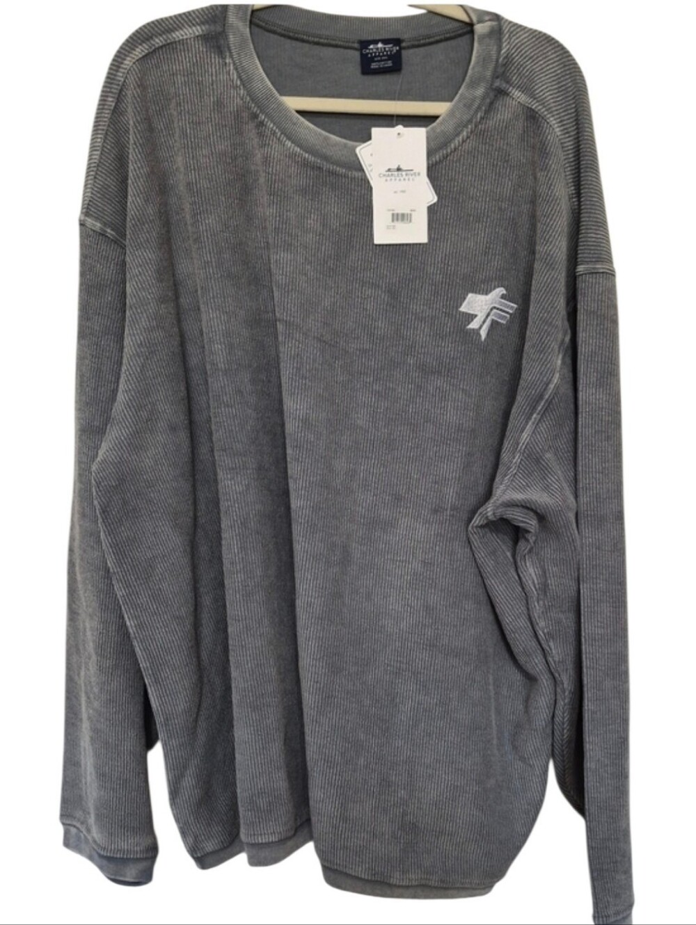 Charles River Apparel Camden Crewneck Sweatshirt Gray 3XL NWT Unisex
